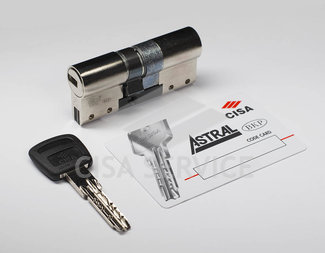 OA3M1.07.0.12.CL Cisa Astral S MODULO цилиндр усиленный 100 (30x70) ключ/ключ (никель), 3 ключа