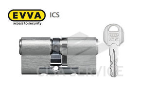 EVVA ICS Цилиндровый механизм 72мм (31х41) ключ/ключ, никель