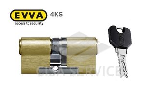 EVVA 4KS Цилиндровый механизм 62мм (31х31) ключ/ключ, латунь