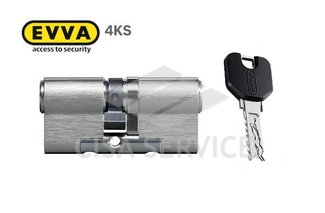 EVVA 4KS Цилиндровый механизм 62мм (31х31) ключ/ключ, никель