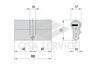 OE300.25.0.12.C5 Cisa ASIX цилиндр 100 (40x60) кл/кл (никель)