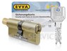 EVVA 3KS Цилиндровый механизм 102мм (66х36) ключ/вертушка, латунь