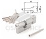 ABUS KD6N Z35/K45 KD W/5 LONG KEY цилиндровый механизм 80мм(35х45) ключ/вертушка (никель)