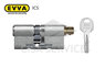 EVVA ICS Цилиндровый механизм 67мм (36х31) ключ/вертушка, никель
